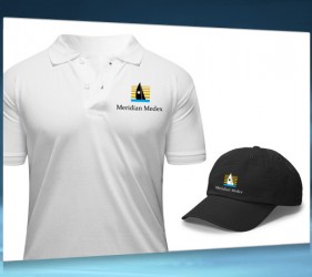 Examples of the company logo on team clothing